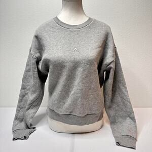Women’s Adidas Size XS Vintage Grey Sweatshirt With Embroidered Logo